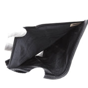 Circa 1990 CC Logo Plate Bi-color Stitch Compact Wallet, Black