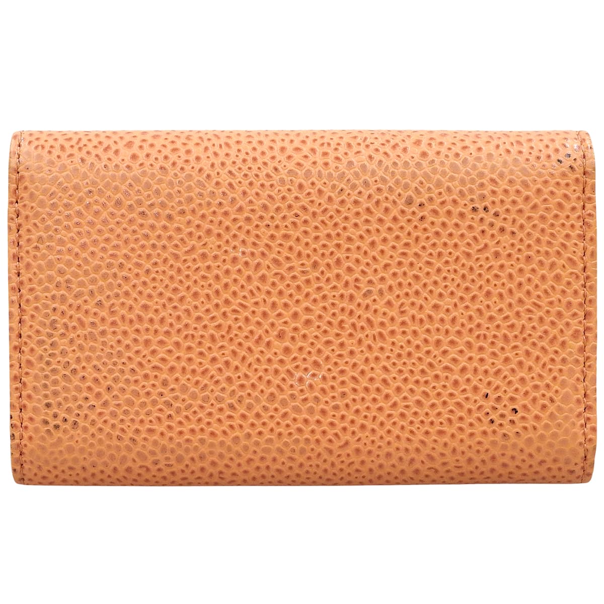 Circa 2013 Caviar Skin CC Logo Stitch Key Case Orange