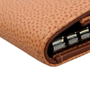 Circa 2013 Caviar Skin CC Logo Stitch Key Case Orange