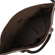 Canvas GG Pattern Abbey Handbag Beige/Dark Brown