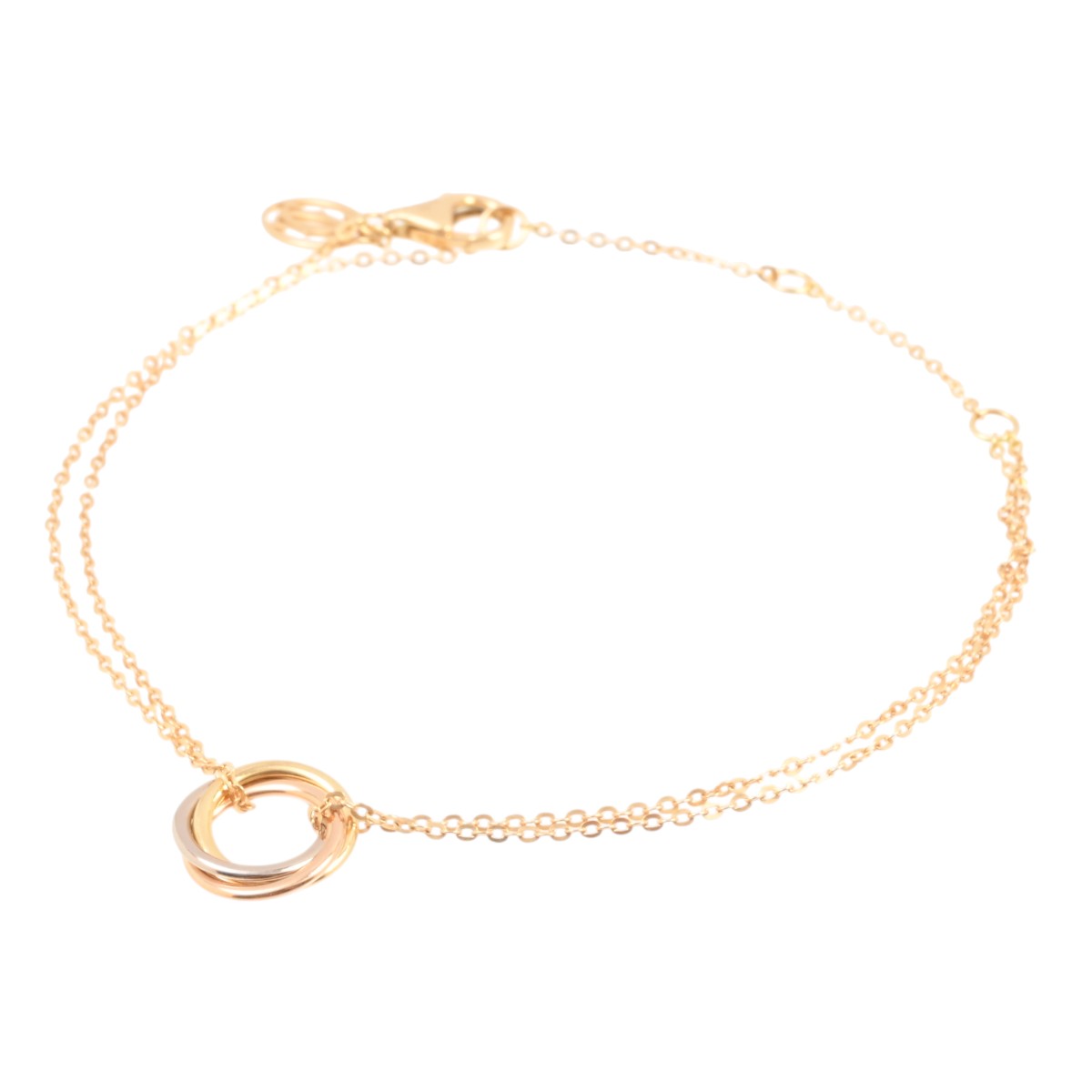 18K Baby Trinity Bracelet, Yellow Gold/Pink Gold/White Gold