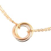 18K Baby Trinity Bracelet, Yellow Gold/Pink Gold/White Gold