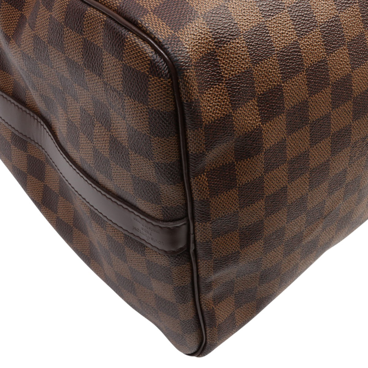 2008年製 キャンバスダミエキーポルバンドリエール55 ブラウン