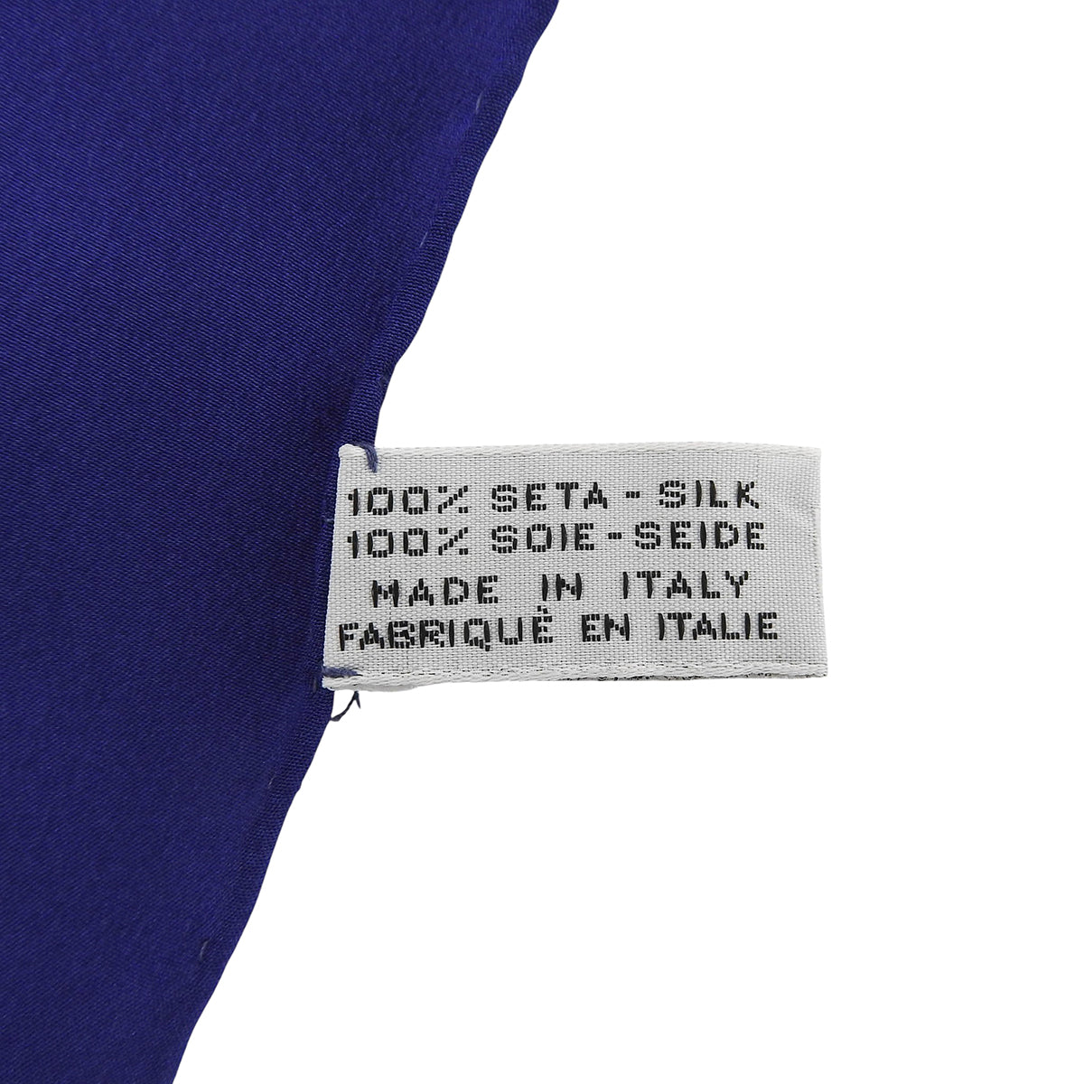 Silk logo-pattern scarf, blue/multi