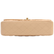 Circa 2017 Caviar Skin Classic Flap Chain Bag 25cm Beige