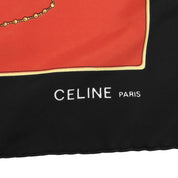 Silk Tassel Pattern Scarf Red/Black/Multi