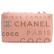 Circa 2020 Perforated CC Turn-Lock Shoulder Bag Pink