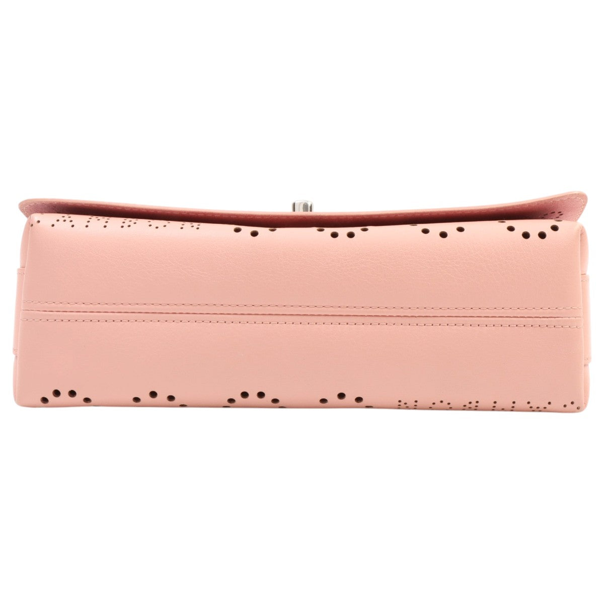Circa 2020 Perforated CC Turn-Lock Shoulder Bag Pink