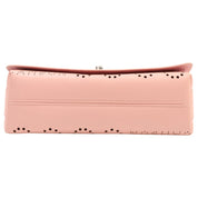 Circa 2020 Perforated CC Turn-Lock Shoulder Bag Pink