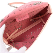 Circa 2020 Perforated CC Turn-Lock Shoulder Bag Pink
