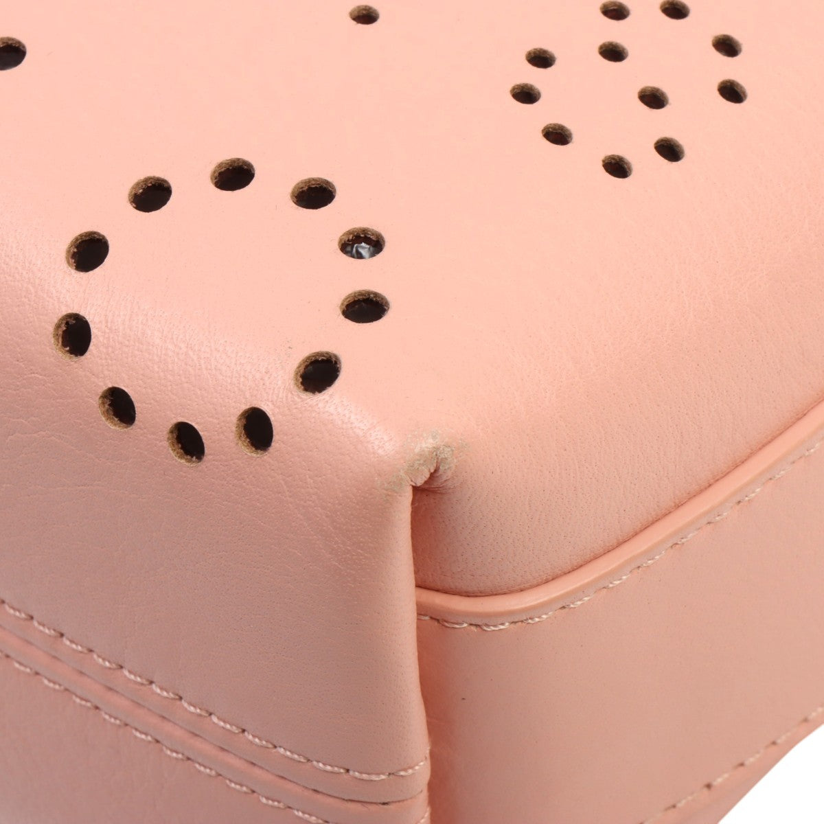 Circa 2020 Perforated CC Turn-Lock Shoulder Bag Pink