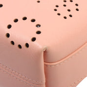 Circa 2020 Perforated CC Turn-Lock Shoulder Bag Pink