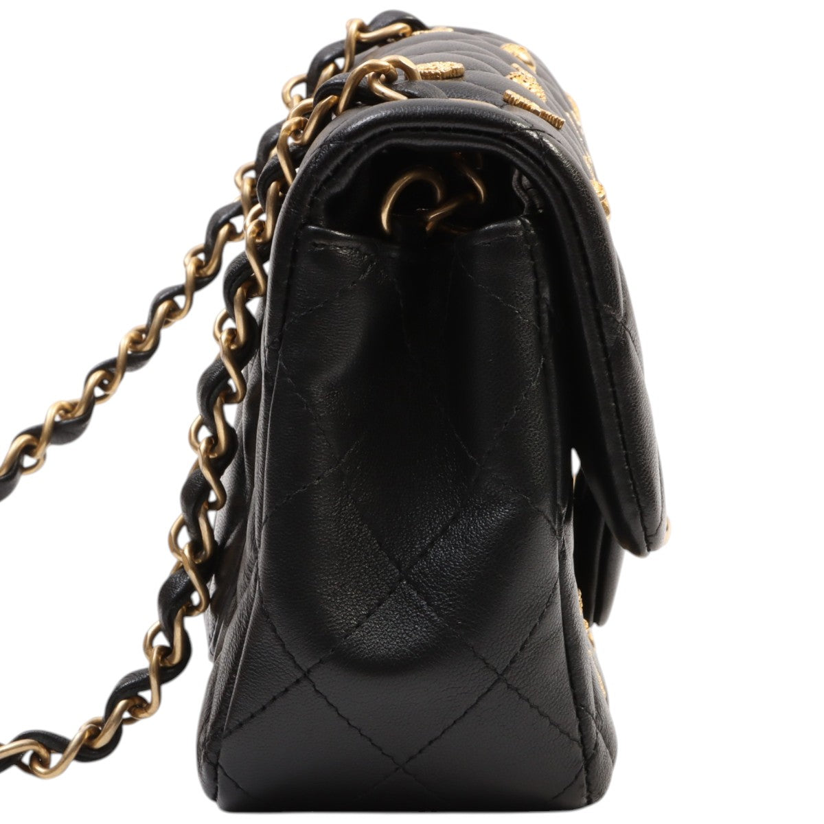 Circa 2019 Egypt Charm Classic Flap Chain Bag Mini Black