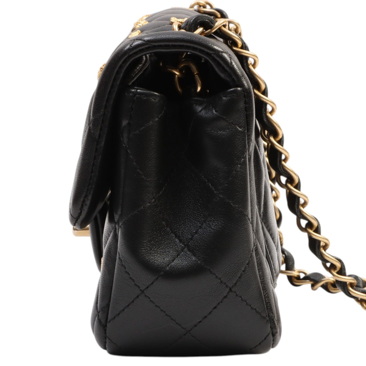 Circa 2019 Egypt Charm Classic Flap Chain Bag Mini Black