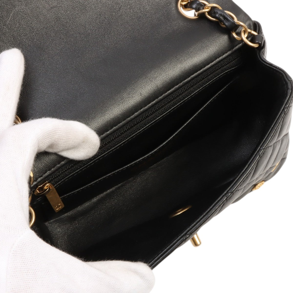 Circa 2019 Egypt Charm Classic Flap Chain Bag Mini Black