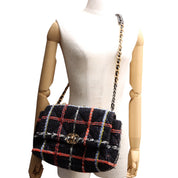 Chanel 19 Matelassé Chain Shoulder Bag, circa 2021, black