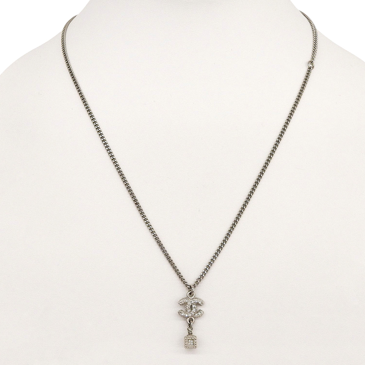 2012 Cube Design CC Logo Necklace Silver