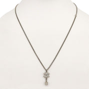 2012 Cube Design CC Logo Necklace Silver