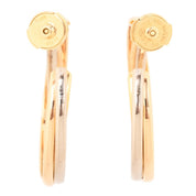 18K Trinity Earrings Yellow Gold/Pink Gold/White Gold