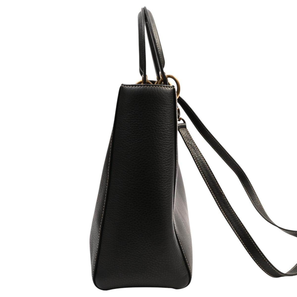 Leather Lady D-Sire 2-Way Bag Black