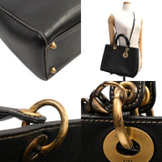 Leather Lady D-Sire 2-Way Bag Black