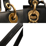 Leather Lady D-Sire 2-Way Bag Black