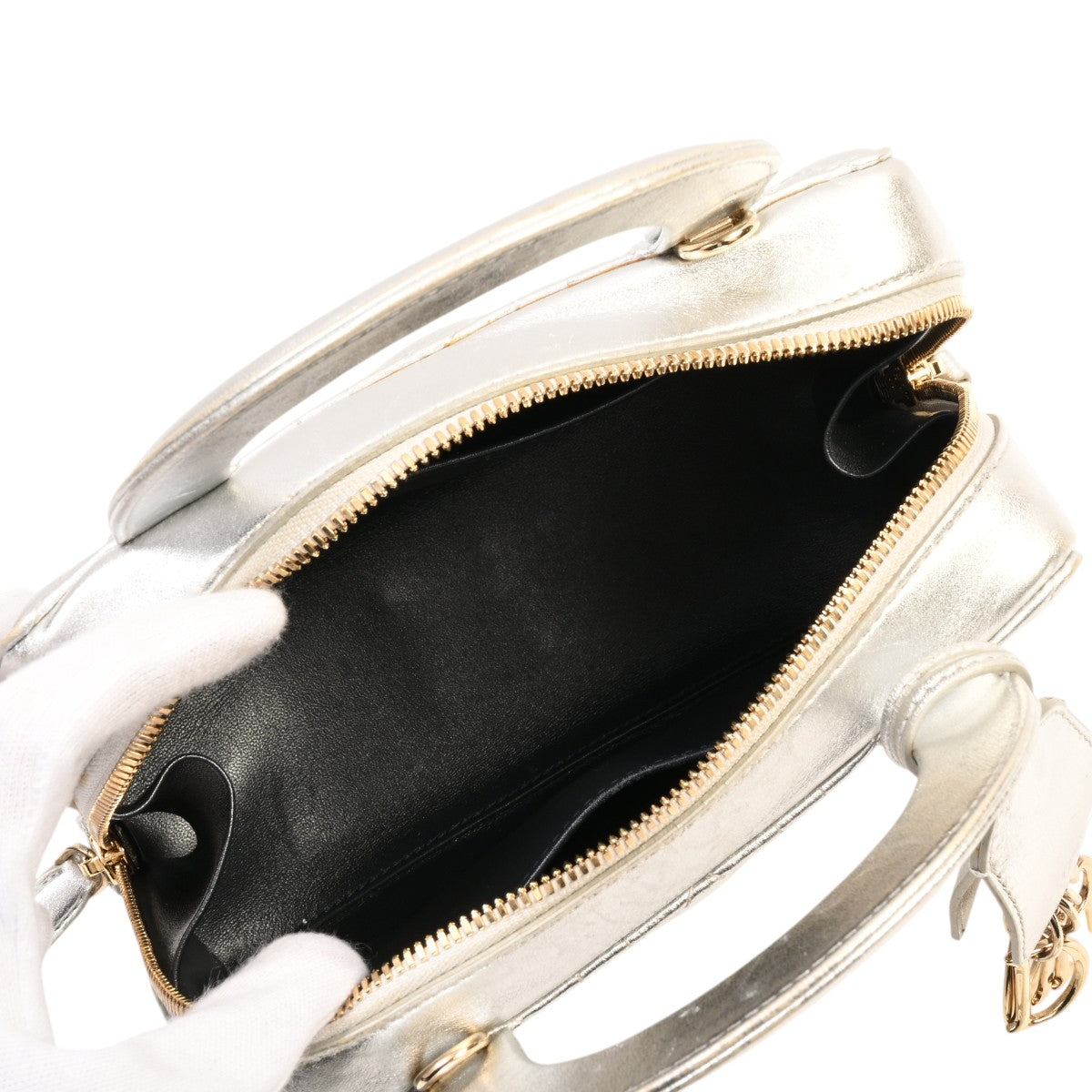 カナージュステッチ2wayバッグ シルバー