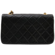 Circa 1990 Matelassé Full Flap Mini, Black
