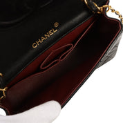 Circa 1990 Matelassé Full Flap Mini, Black