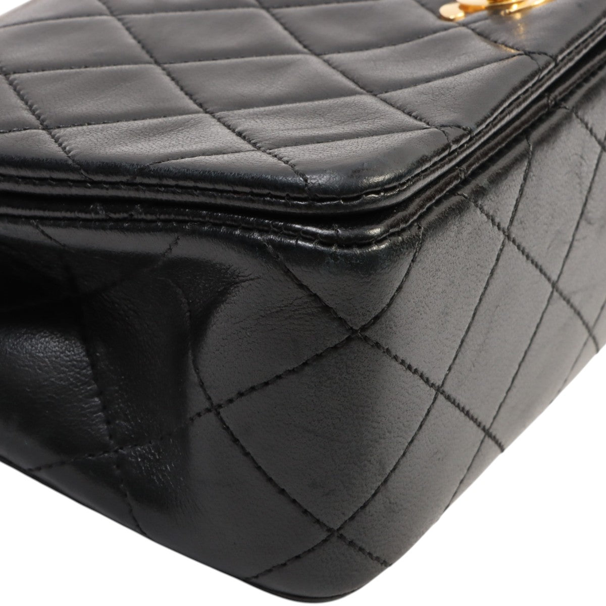 Circa 1990 Matelassé Full Flap Mini, Black