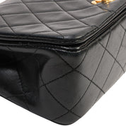 Circa 1990 Matelassé Full Flap Mini, Black