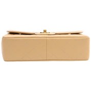 Circa 1990 Two-Tone CC Turn-Lock Chain Shoulder Bag Beige
