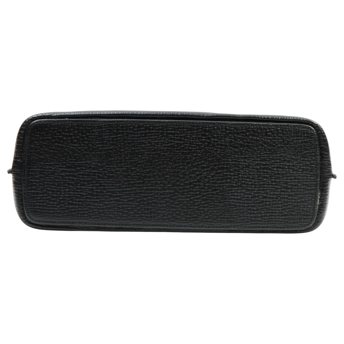 Logo Embossed Shoulder Bag Black