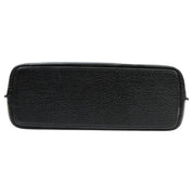 Logo Embossed Shoulder Bag Black
