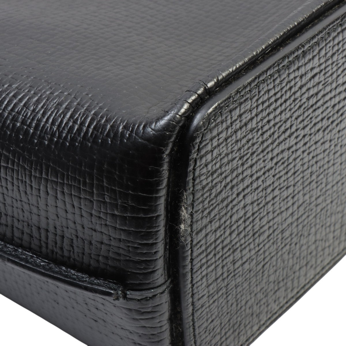 Logo Embossed Shoulder Bag Black