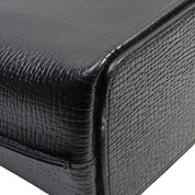 Logo Embossed Shoulder Bag Black