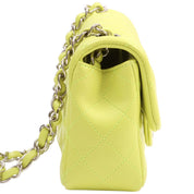 Circa 2021 Classic Flap CC Turn-Lock Chain Bag, Yellow Green