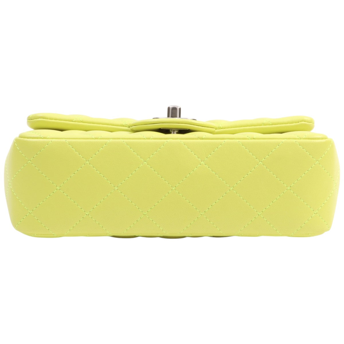Circa 2021 Classic Flap CC Turn-Lock Chain Bag, Yellow Green