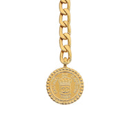 CC Mark Coin Charm Chain Belt Gold