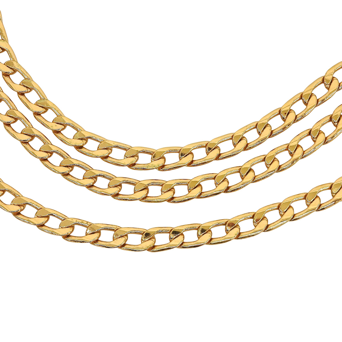 CC Mark Coin Charm Chain Belt Gold