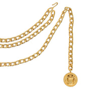 CC Mark Coin Charm Chain Belt Gold