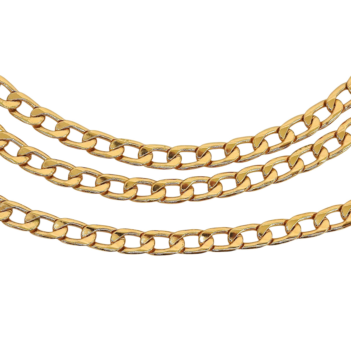 CC Mark Coin Charm Chain Belt Gold
