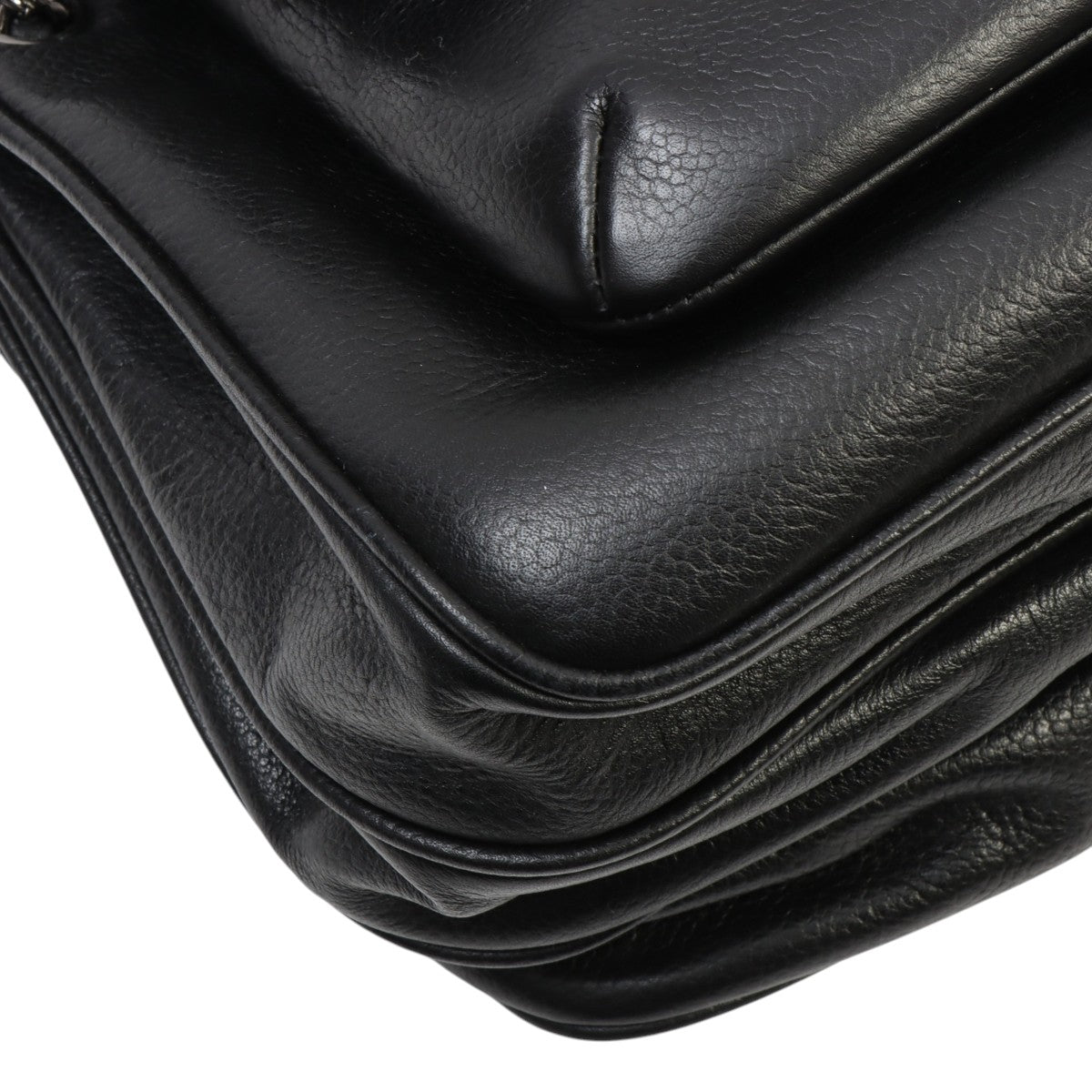 2003年頃製 キャビアスキン2.55チェーンショルダーバッグ ブラック