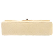 2010年頃製 パイソンクラシックフラップチェーンバッグ25cm アイボリー