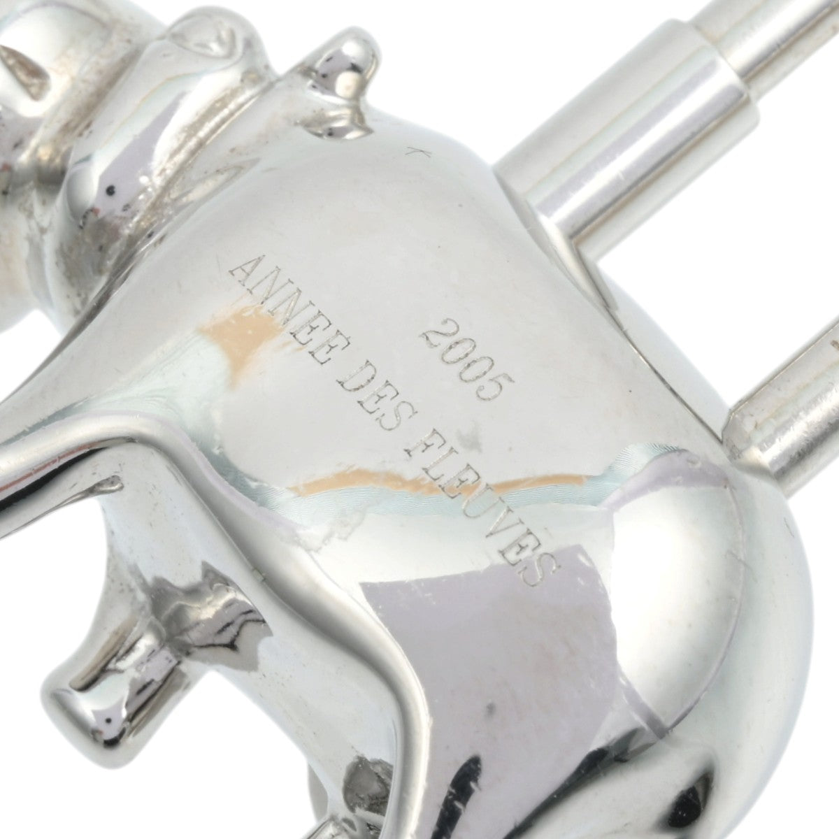 2005 Hippopotamus Cadena Charm Silver