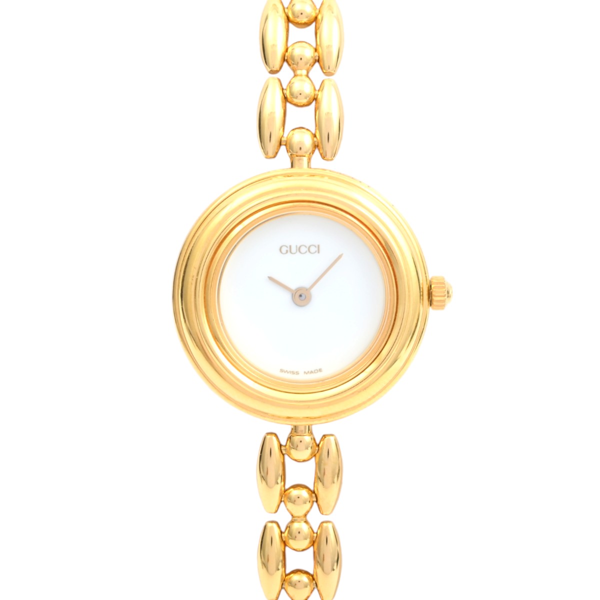 Metallic Interchangeable Bezel Watch 6 Colors 11/12.2 Quartz White