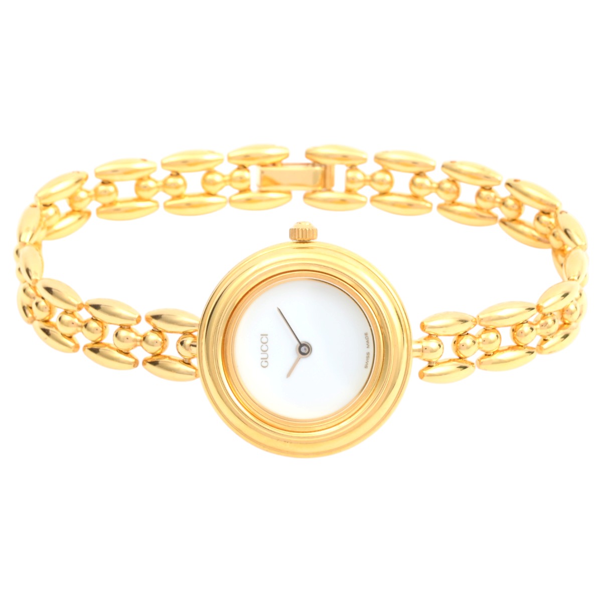 Metallic Interchangeable Bezel Watch 6 Colors 11/12.2 Quartz White