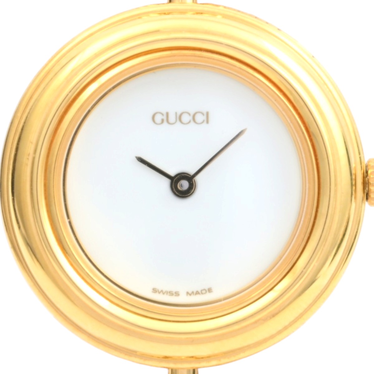 Metallic Interchangeable Bezel Watch 6 Colors 11/12.2 Quartz White
