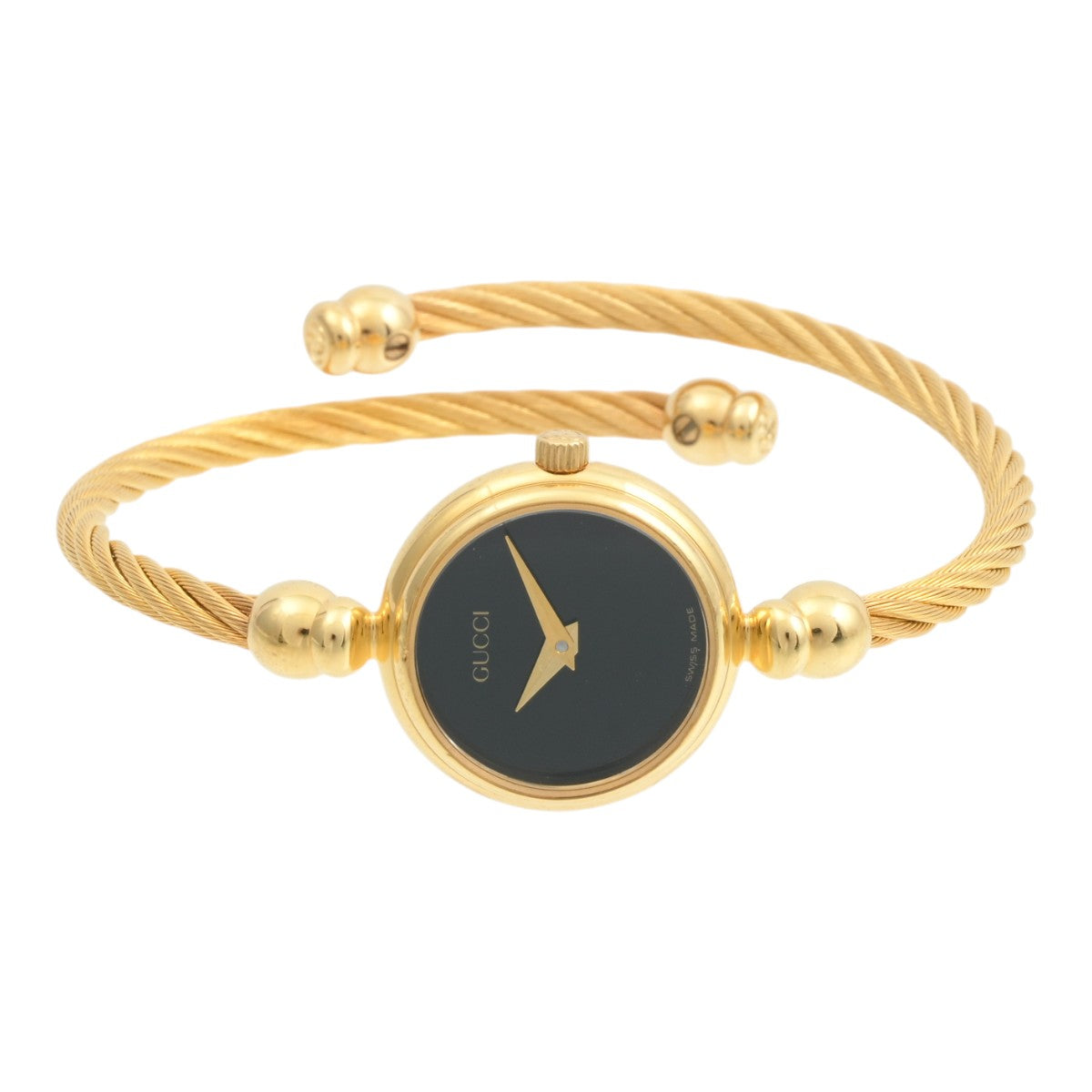 Round Logo Face Bangle Watch 2700.2.L Quartz Black