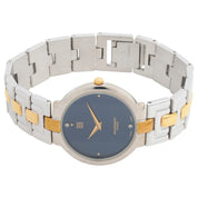 Round Logo Face Watch Quartz Navy